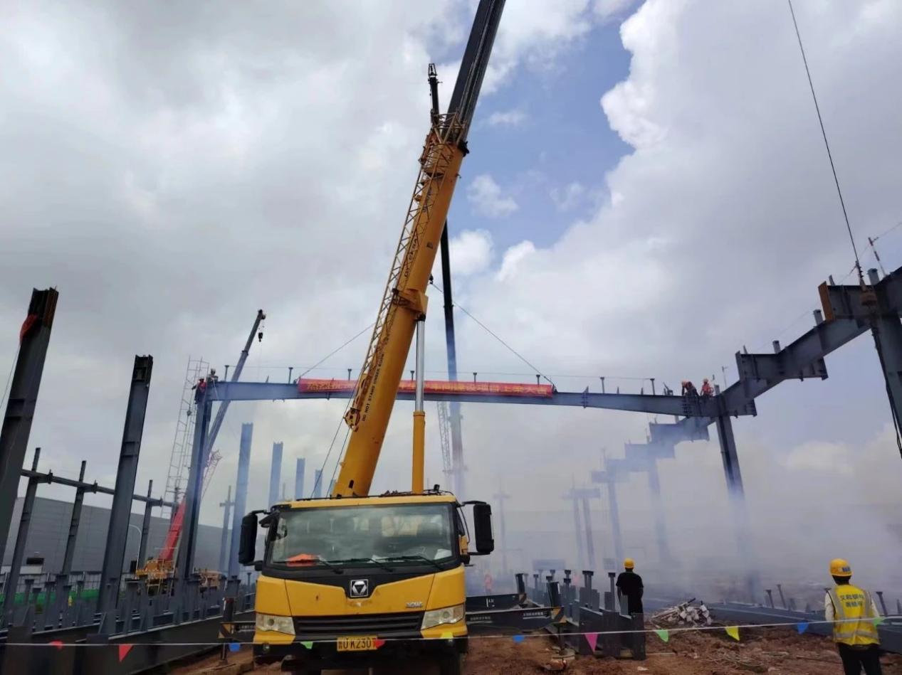 Progetto di costruzione del seminario di Chery KD Parts Workshop sul raggio, Eihe ha realizzato che Chery Automobile Qingdao Base Construction Project ha vinto l'offerta 