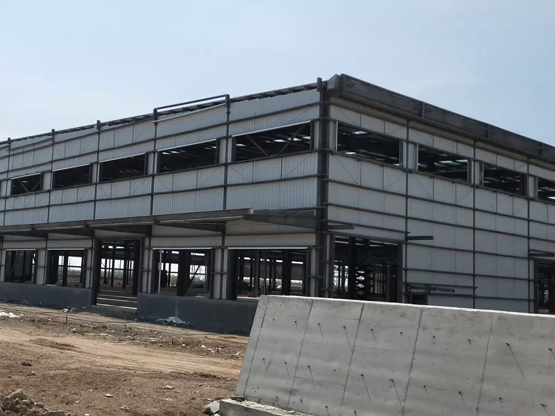 Magazzino resistente alla struttura in acciaio