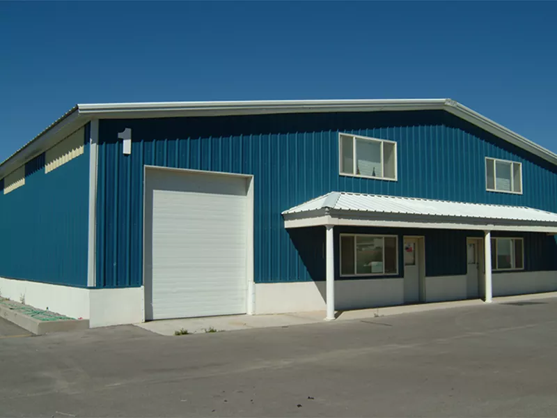 Edificio ecologico in metallo