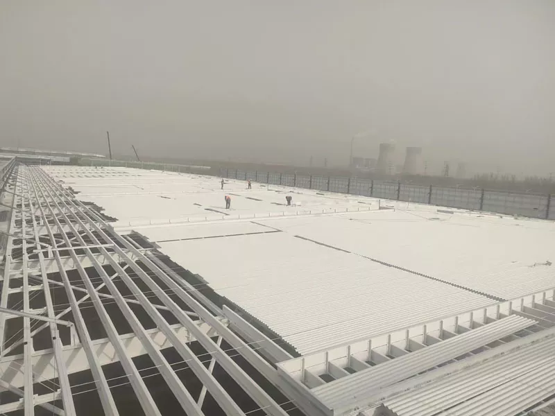Costruzione di edifici in acciaio industriale
