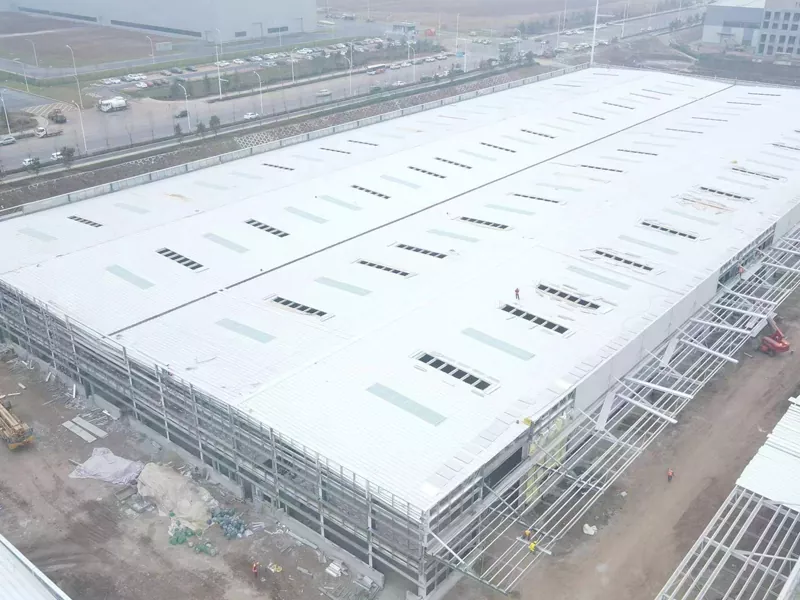 Struttura in acciaio a grande cambio Costruzione Pannello Sandwich Wall