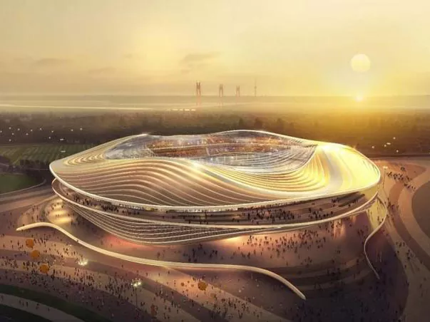 Strutture in acciaio di grandi dimensioni per lo stadio
