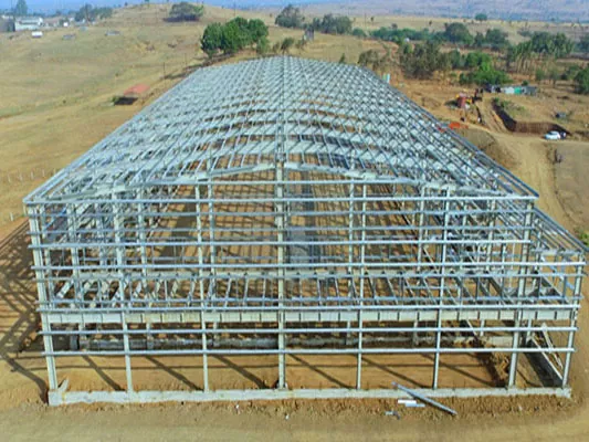 Costruzione di magazzini pratici e bellissimi della struttura in acciaio