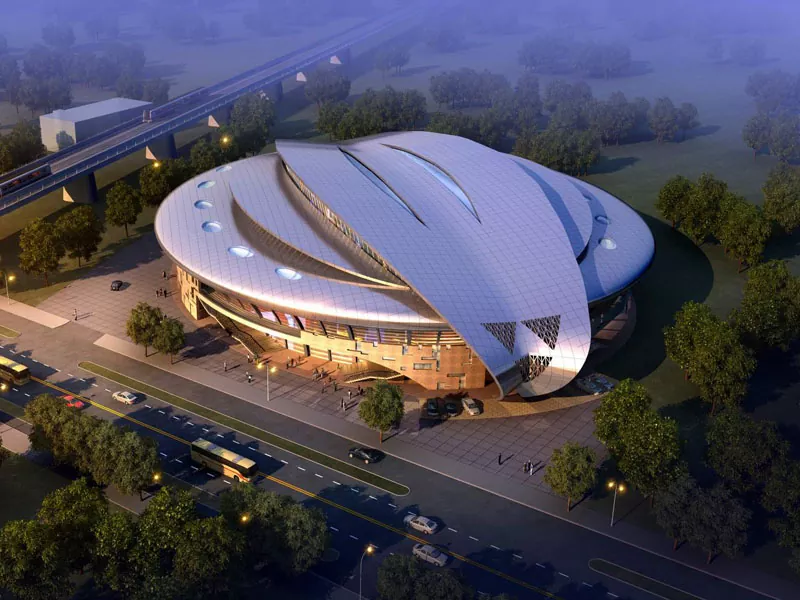 Costruzione dello stadio prefabbricata con struttura in acciaio