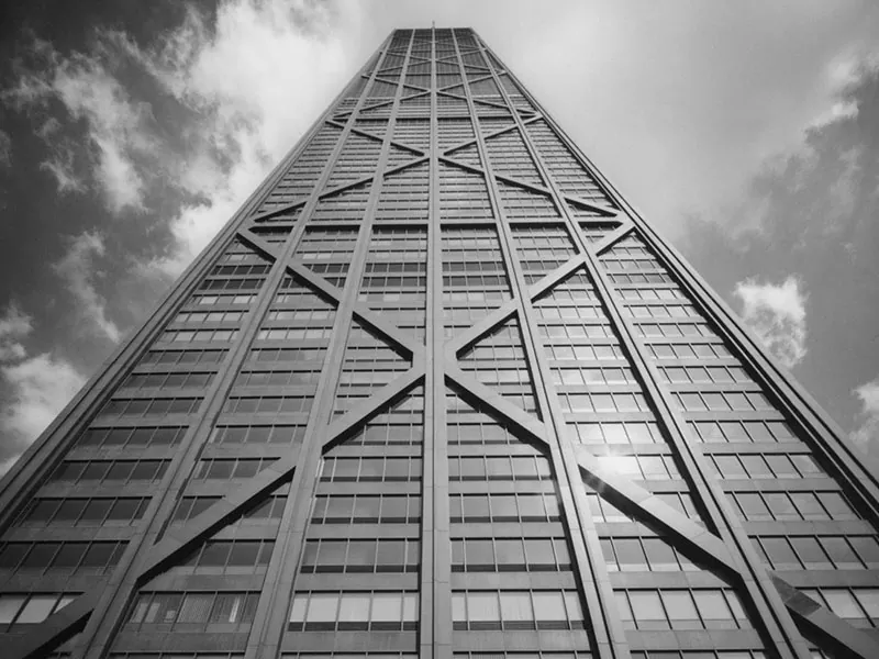 Skyscrapers con telaio d'acciaio