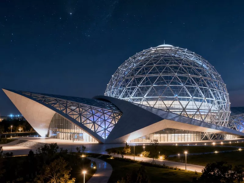 Planetario con struttura in acciaio